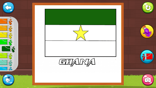 coloring world flag countries