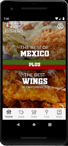 Android application City Wings screenshort