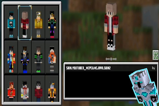 skin youtuber character mcpe