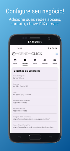 AgendaClick - App Agendamentos Screen 2