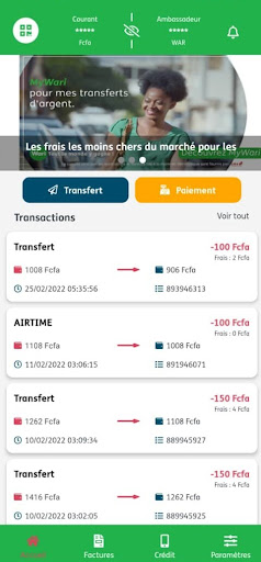 Android application MyWari screenshort