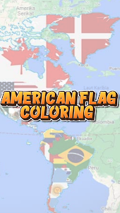 Coloring American Flag