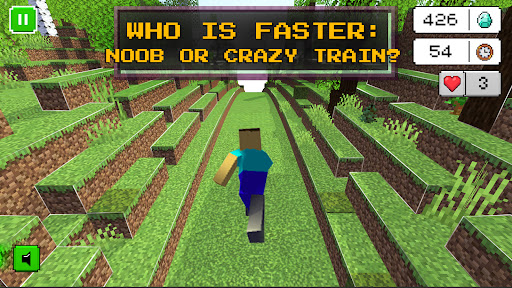 Android application Noob vs. Spider Train screenshort