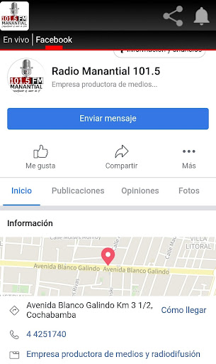 Android application Manantial FM 101.5 screenshort