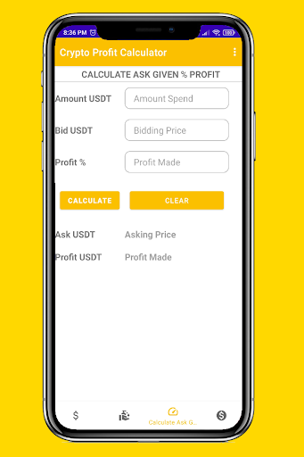 Crypto Profit Calculator Screen 3