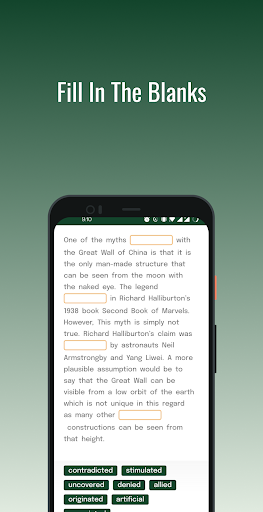 Fill In The Blanks - PTE-IELTS