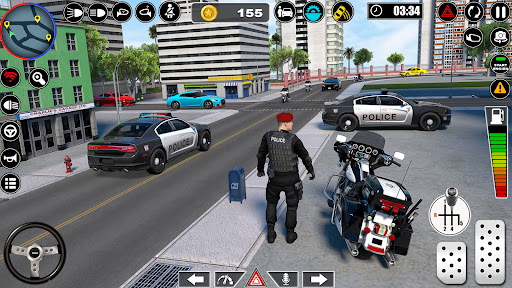 Android application Police Car Chase - Cop Games screenshort