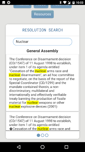 DelegatePal - Model UN Researc Screen 3