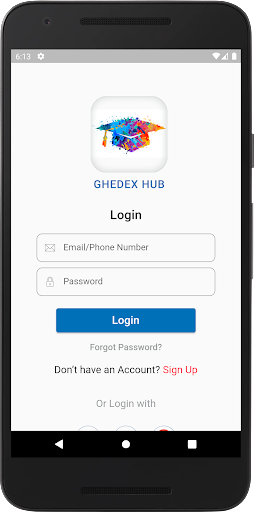 GHEDEX Hub Screen 2