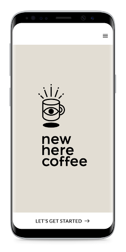 Android application New Here Coffee screenshort