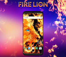 screenshot of Fire Lion Keyboard + Wallpaper