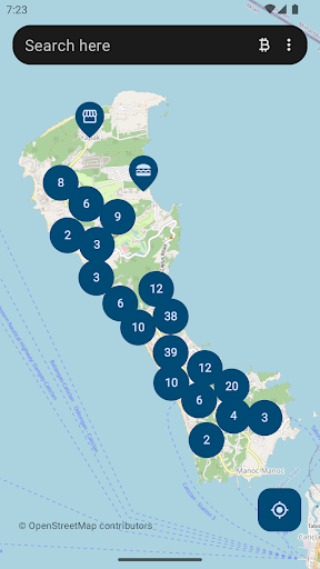 Android application BTC Map - Bitcoin World Map screenshort