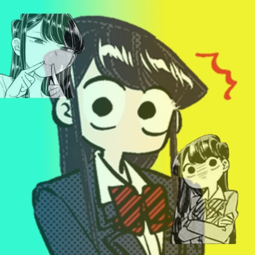 Komi san anime Stickers