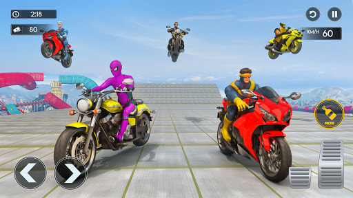 Code Triche Superhero Bike Stunt GT Racing APK MOD (Astuce) screenshots 2