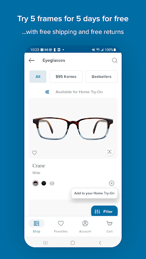 Warby Parker Screen 2