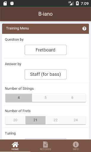 Android application B-iano screenshort