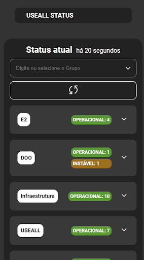 Android application Useall Status screenshort