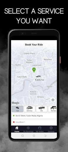 Android application Kadaride screenshort