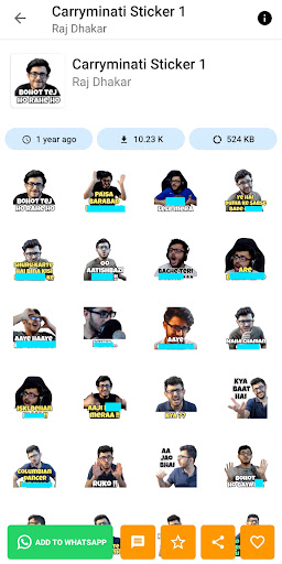 Puneet Superstar Stickers