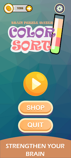 Android application Brain Puzzle Water Color Sort screenshort