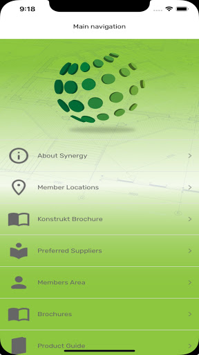 Android application Synergy Systems screenshort
