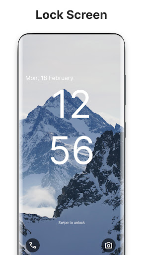 Android application Android 13 Style Lock screen screenshort