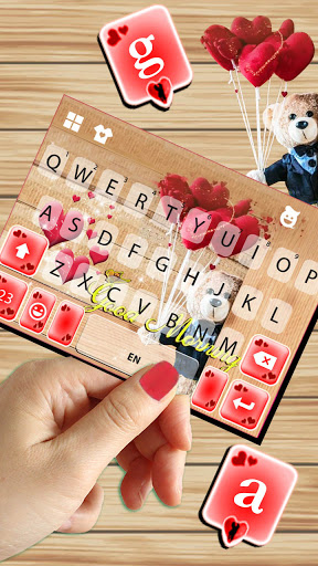 Romantic Bear Keyboard Backgro Screen 3