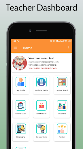 Android application VD Teacher screenshort