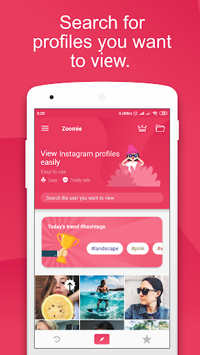 Zoomie: Profile Picture Viewer Screen 3