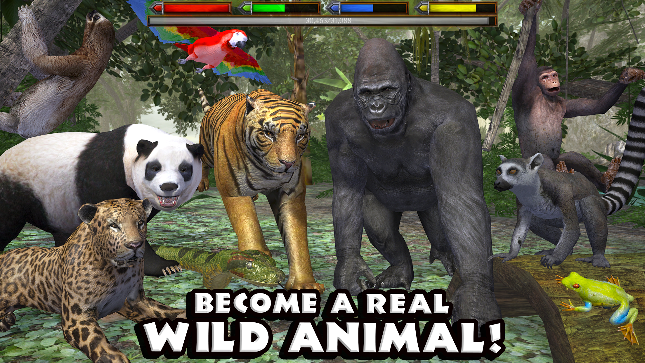 Android application Ultimate Jungle Simulator screenshort
