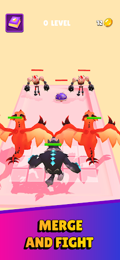 Android application Animal Gun Run: Merge Monsters screenshort