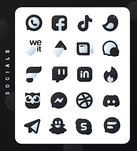 LuX Black Icon Pack APK (Исправленный/Полный) 4