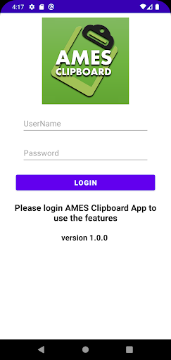 Android application AMES Clipboard screenshort