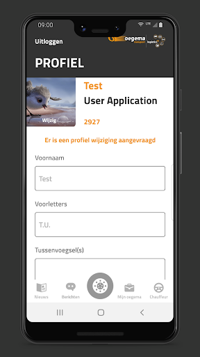 Oegema App Screen 3