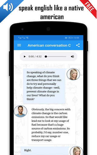 Android application speak like a native american screenshort