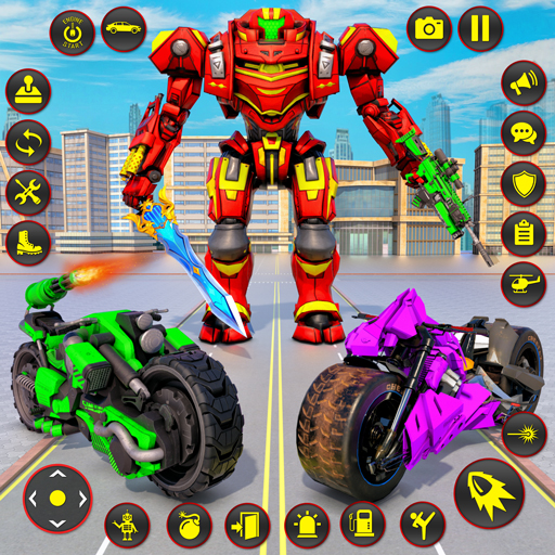 Futuristic Bike Robot War Game Download on Windows