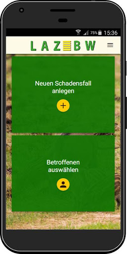 Android application WildschadensApp - Verwaltung v screenshort