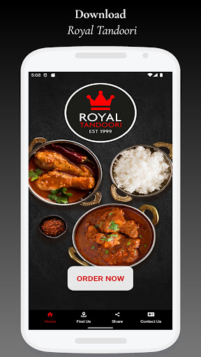 Android application Royal Tandoori screenshort