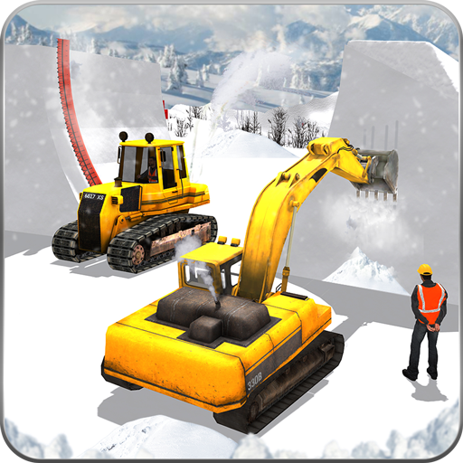 Snow Park Downhill Bulldozer Construction games