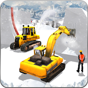 Snow Park Downhill Bulldozer Construction games