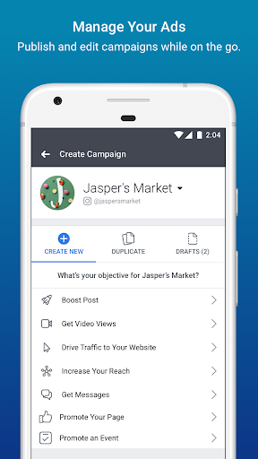 Facebook Ads Manager Business app for Android Preview 1