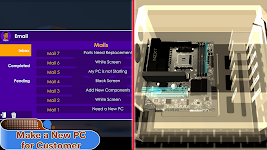 screenshot of PC Builder 3D - PC Simulator