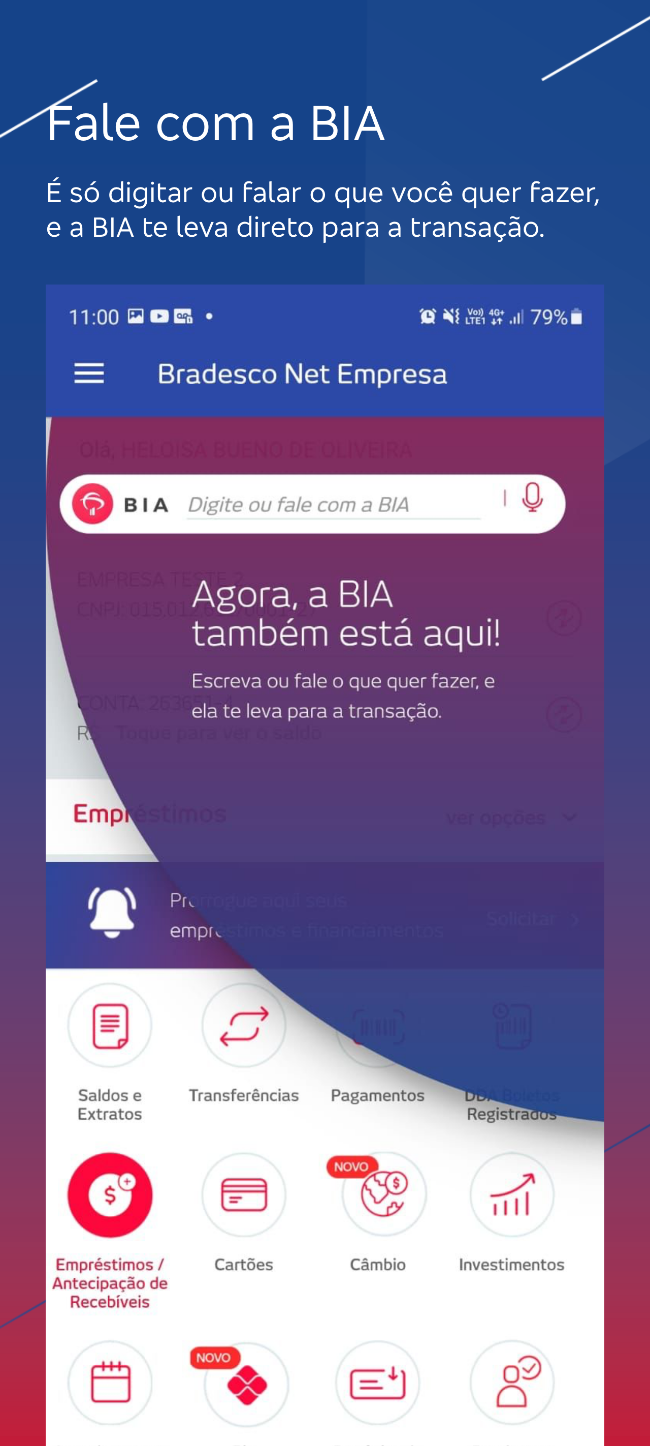 Android application Bradesco Net Empresa screenshort