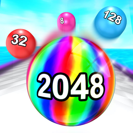 2048 ボール - 転がしボールゲーム