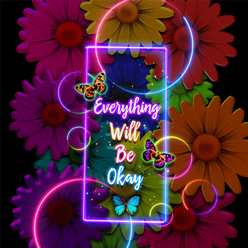 Will Be Okay_Neon - Wallpaper logo