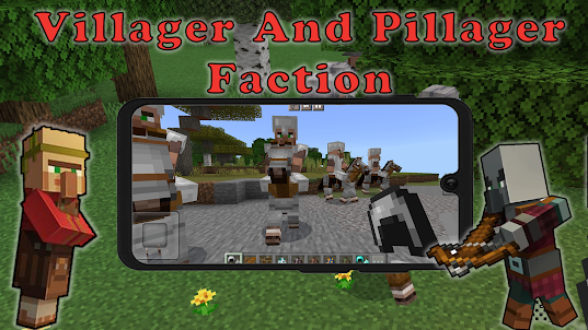 Villager And Pillager mod MCPE