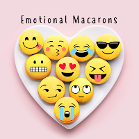Симпатичные обои Emotional Macarons