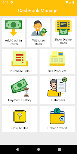 Android application CashBook - Shop Cash Counter screenshort