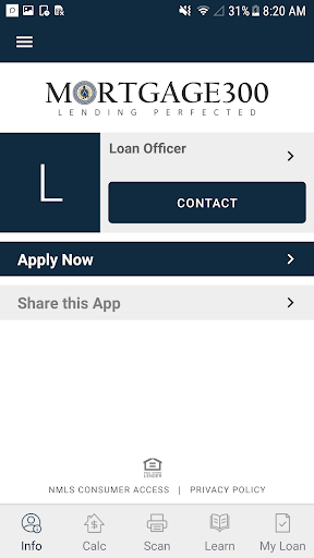 Android application rapid.app by Mortgage300 screenshort