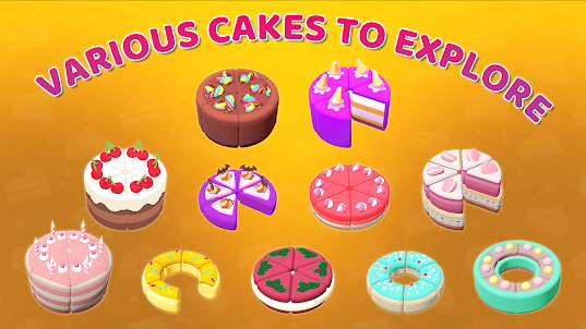 Color Cake Sort Puzzle Game 3d